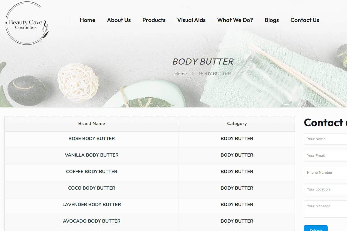 beauty cave private label body butter manufacturer